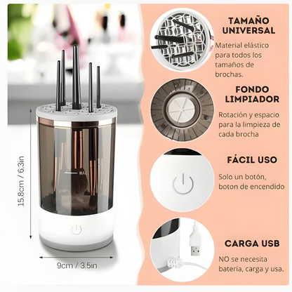 Limpiador Eléctrico de Brochas de Maquillaje
